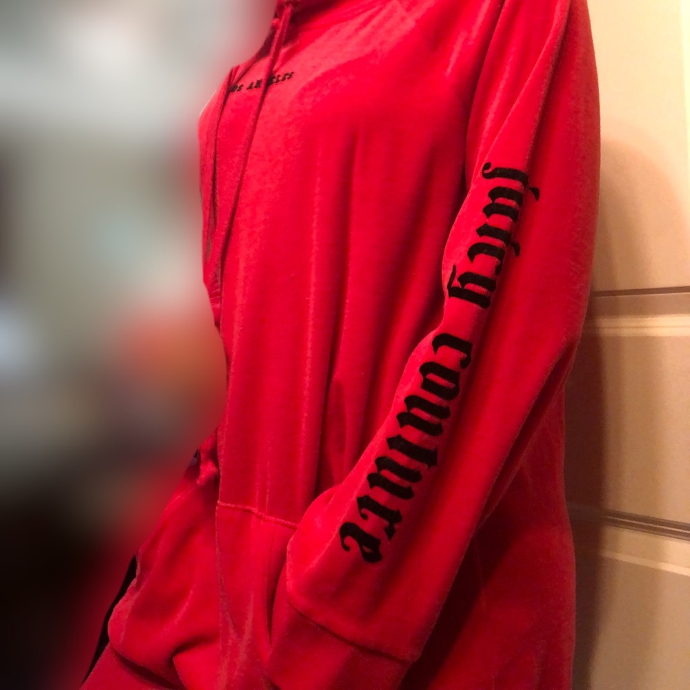 Juicy Couture Red Velvet Hoodie
